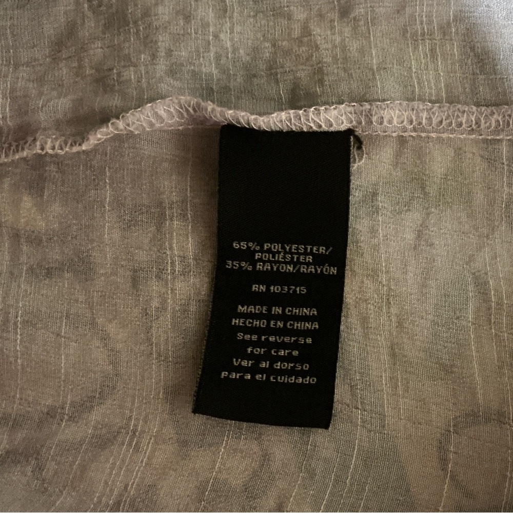 Zac & Rachel Pink and Blue Ombré Blouse 1X - Picture 5 of 7